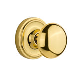 New York Interior Mortise Door Knob with Classic Rosette