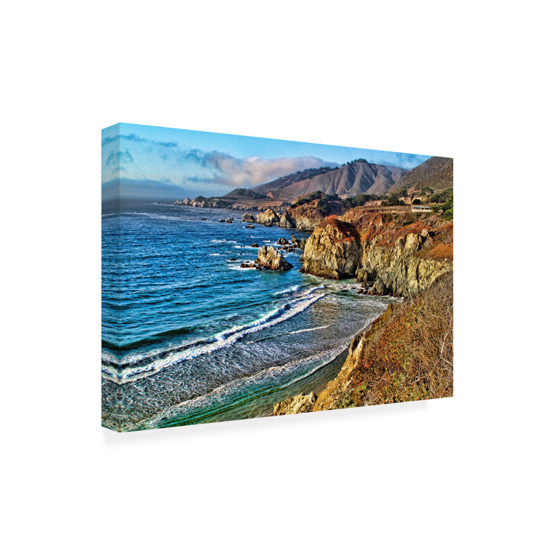 California Coastline 32" x 22" Canvas Art Print