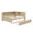 Wood Daybed With Storage Shelves And Trundle