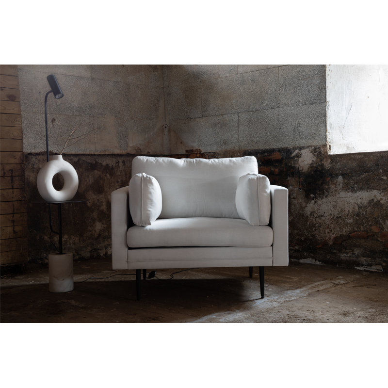 Davanna Upholstered Armchair, Light Beige