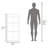 Note 47" Tall Three-Tier Ladder Bookcase White