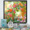 Moderne rouge et vert Summer Garden V - reproduction de cadre photo sur toile