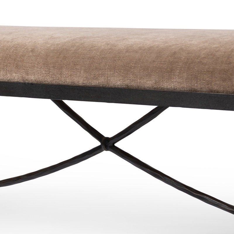 JADE Upholstered Bench, Altair Mushroom