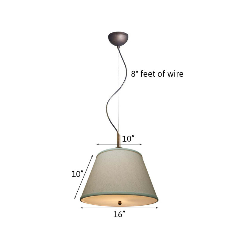 Dunbar 1 - Light Gray Bell Pendant