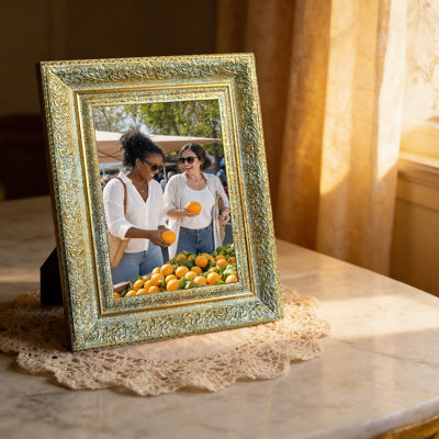 Antique Gold 3 PCS Sophisticated Picture Frame for 11" x 14" Photos and Father's Day Gifts