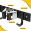 16'' Broom and Mop Holder Wall Mount with 4 Racks 5 Hooks