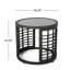 Table d'appoint grise, P 17,78 po x l 16,58 po, 12,06 lb, comptoir à boissons - texture, poids de 17,78 po x 16,58 po x 11,9 lb-131330909