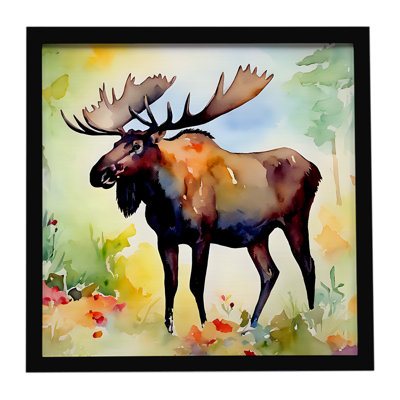 Moose Framed Metal Print