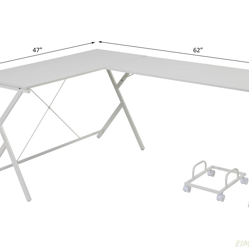 Dazenus Finish Computer Desk, White