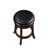 Swivel Upholstered Faux Leather Counter Stool with Solid Wood Frame-69426729-69426726