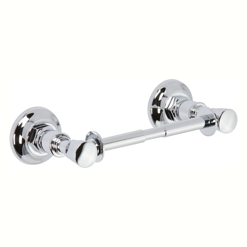 Eavon Double Post Toilet Paper Holder, Polished Chrome