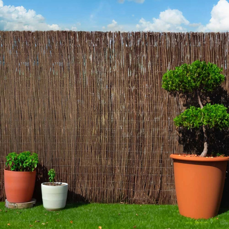 Acisclo Premium Willow Fencing Screening Rolls, 100cm H x 400cm W x 1.5cm D