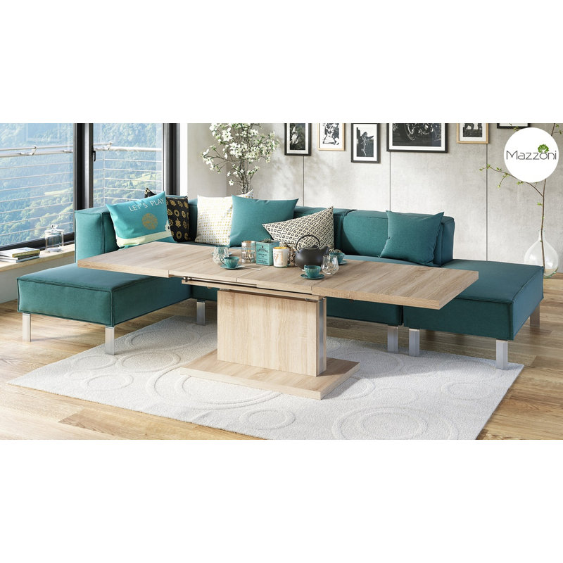 Aston Pedestal Coffee Table, Sonoma Oak