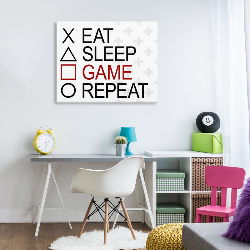 Art mural sur toile Gamer, H 30 po x l 40 po