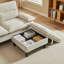 Canapé modulaire en chenille 86,22 po avec repose-pieds-452822314