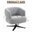 Chaise d'appoint pivotante rembourrée-494679762