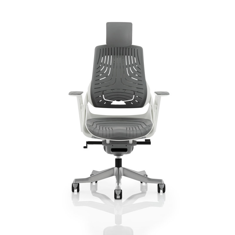 Executive Chair with Headrest, Grey
