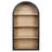 4-Shelf Arched Bookshelf