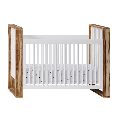 Milk Street Baby True Traditional Crib (Acacia/Snow)