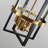4 - Light Dimmable Geometric Lantern Modern Farmhouse Chandelier-954016063