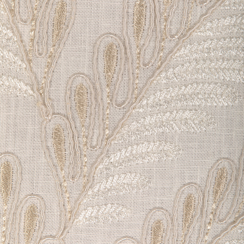 La Menagerie Fougere Emb Fabric, Cream