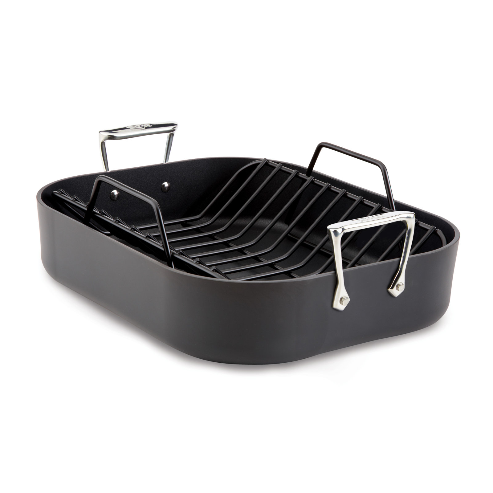 Ha1 16 in. Non-Stick Hard Anodized Aluminum Roasting Pan