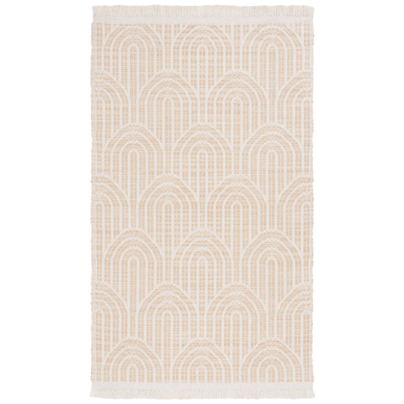 Koletyn Hand Woven Wool Abstract Rug, Rectangle 8' x 10'