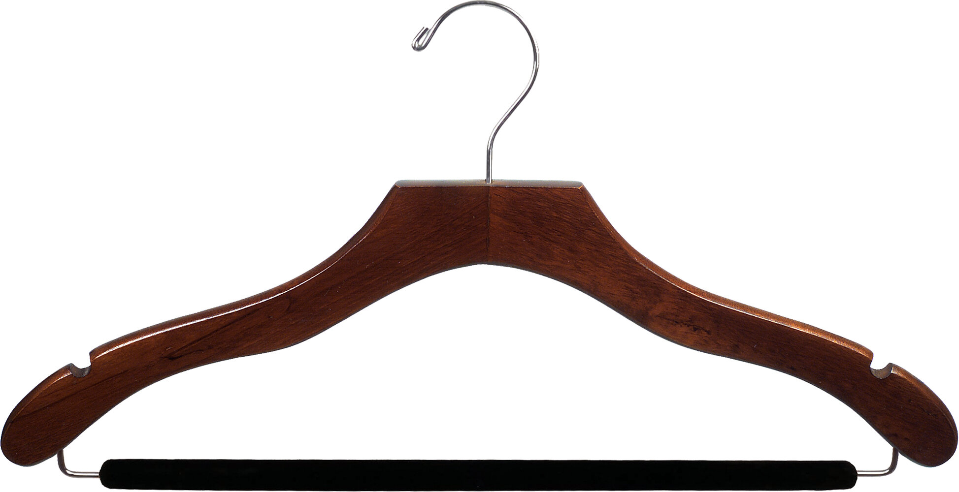 Heavy Duty Wooden Wood Clothes Hangers Walnut Coat Suit Dress Pants Shirt  Hanger for sale online