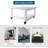19.7 x 19.7 x 11.8 inches 2 Tier Heavy Duty Laser Printer Stand Under Desk with Paper Storage Shelf-98501275