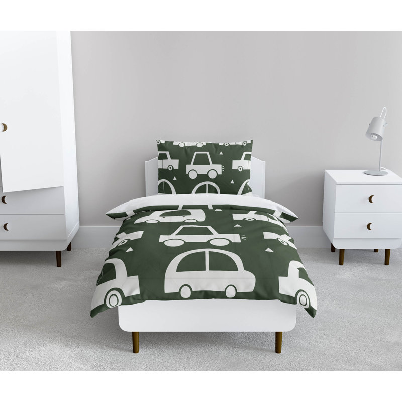 Driveway Decorative Lightweight Comforter Set, Green