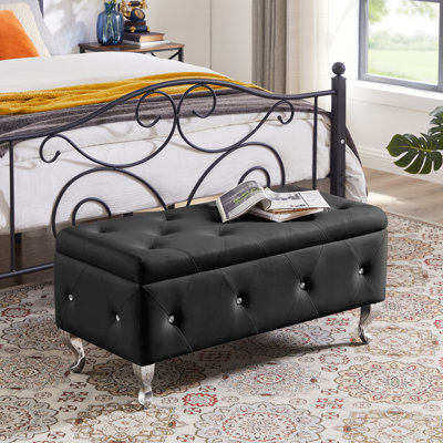 Banc de rangement rembourré Juilianna