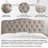 Adjustable Height Headboard with Linen Upholstery and Button Tufting for Bedroom-180468685-180468680