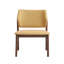Ensemble de 2 chaises de salle à manger, chaise d'appoint en tissu et finition noyer-960979831