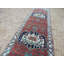 Tapis de couloir rouge en laine noué à la main de conception unique 3 pi 1 po x 29 pi 2 po Droitwich