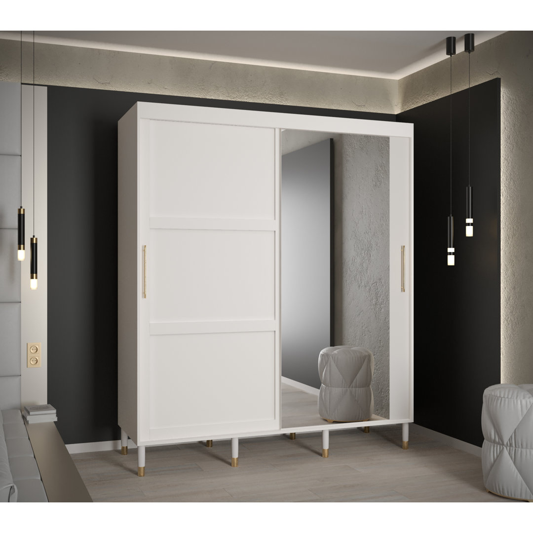 Aluesi 2 Door Manufactured Wood Wardrobe