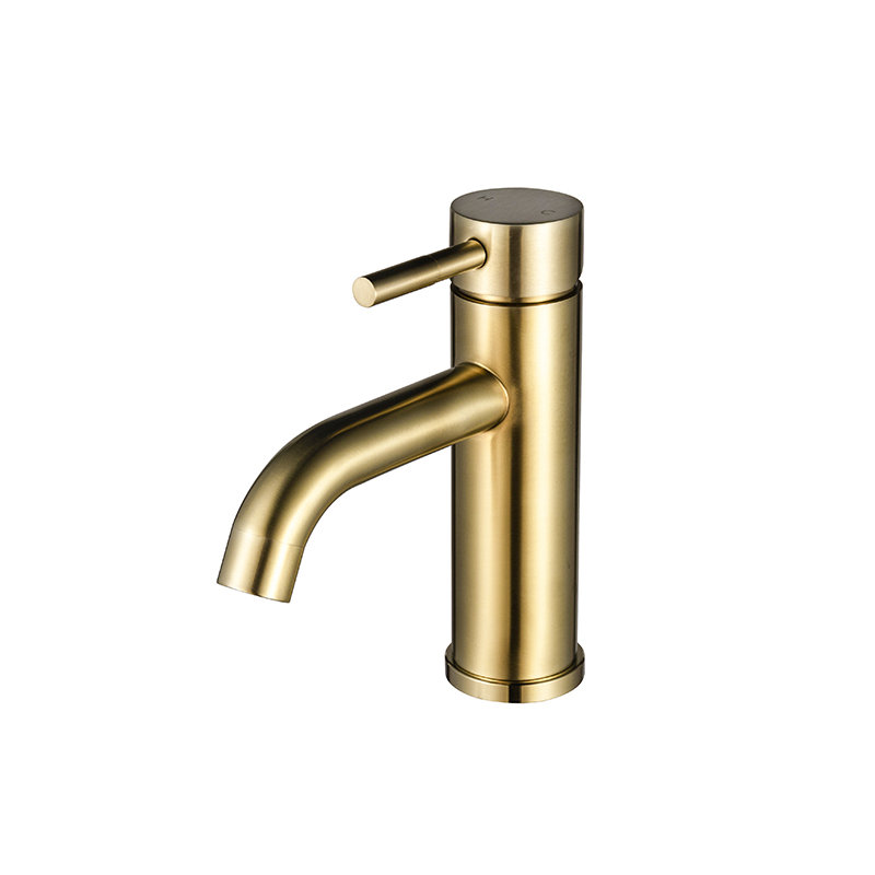 Trova Single-handle Bathroom Faucet with Drain Assembly, Satin Brass