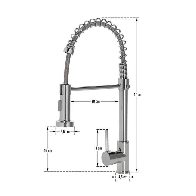 Belfry Kitchen Kitchen Faucet, Chrome