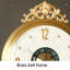 Modern luxury-style brass ear-of-wheat decorative floor clock