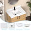 Dessus de meuble-lavabo rectangulaire moderne en pierre de quartz 30 po avec lavabo