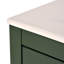 Ensemble de meuble-lavabo 24 po avec lavabo en céramique, armoire de rangement autoportante moderne, portes à fermeture douce, poignées argentées-111123850