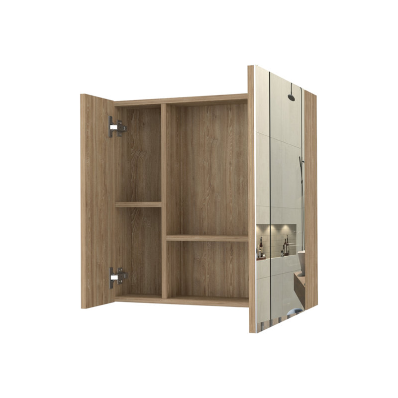 W H Framed Medicine Cabinet Mirror
