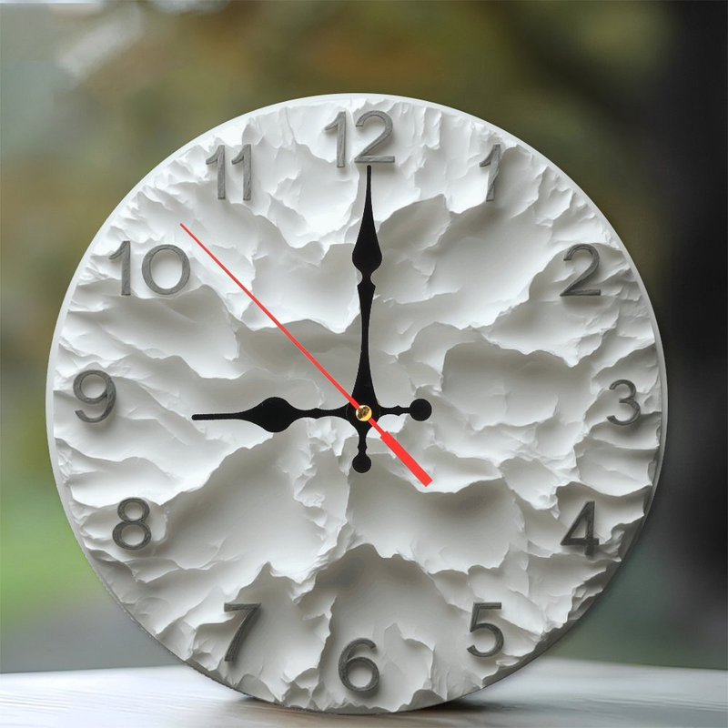 Horloge murale moderne blanche