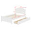 Lit plateforme avec rangement et 2 tiroirs pour la chambre à coucher-1740418709