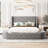 Jakayle 3 Drawers Upholstered Platform Bed with Wingback Headboard and Side Bench-1767305164