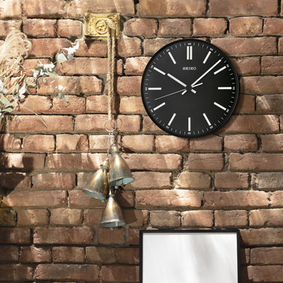 QXA521JLH Wall Clock, Black