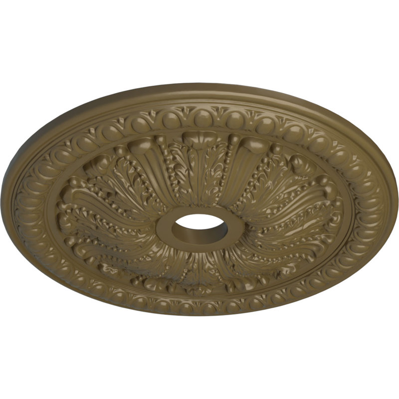 27 médaillon de plafond Tomango avec œufs et fléchettes de 27 7/8 po x 3 7/8 po x P 2 1/2 po (convient aux auvents jusqu'à 6 3/4 po)