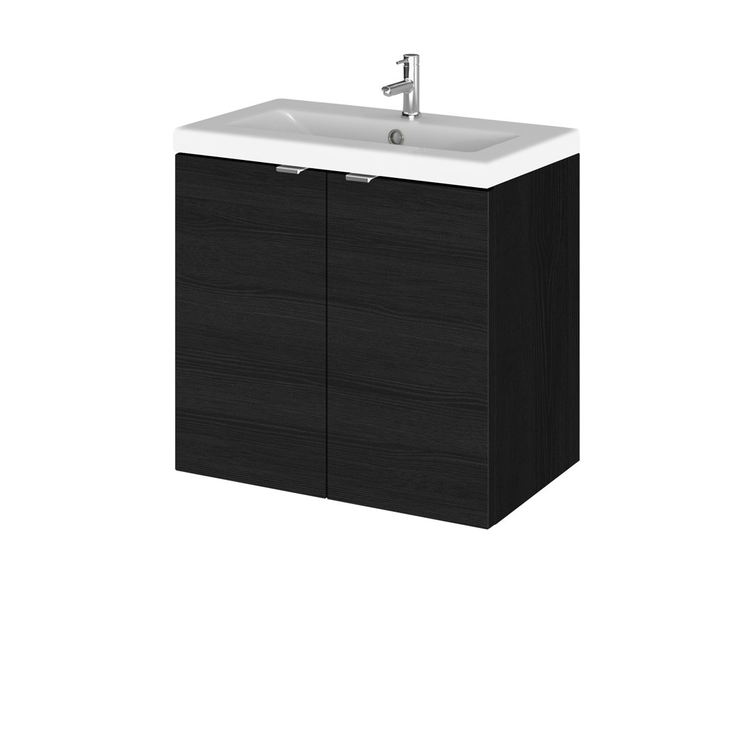 Fusion 605mm Single Bathroom Vanity with Integrated Vitreous China Basin