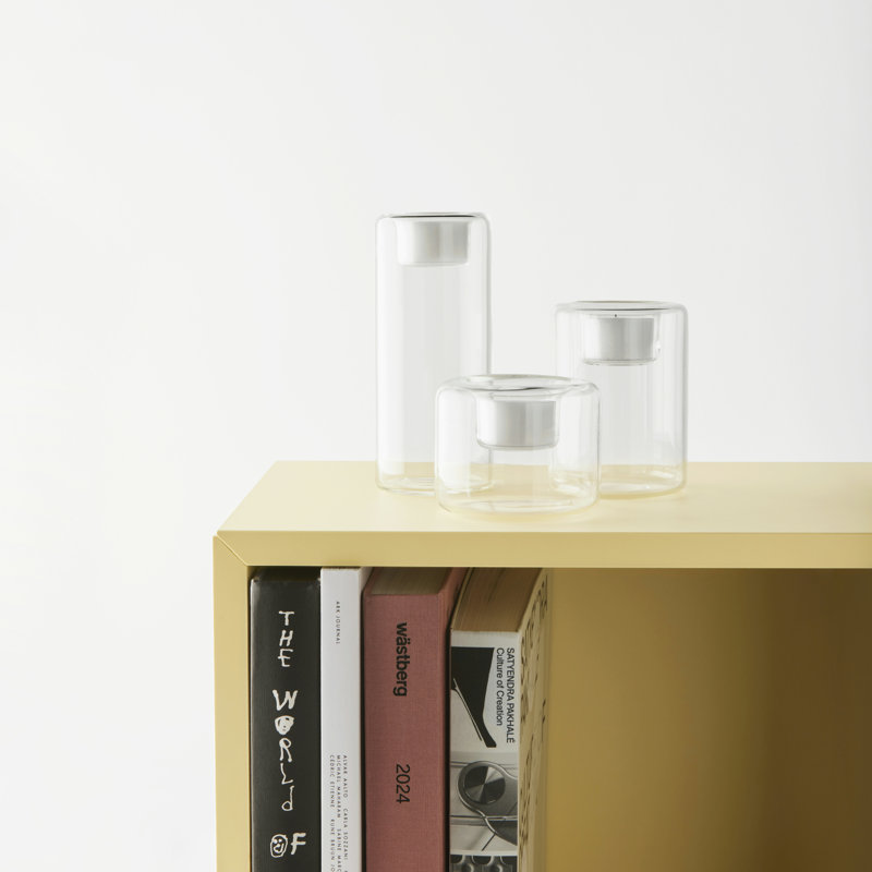 Happy Votive Candle Holder, Clear