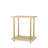 Coila Modern Nightstand With Metal Legs - Modern Square End Table with Lower Shelf-646132478