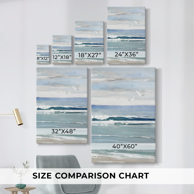 Seagull Bay I -Gallery Wraraped Cavas, H 60 po x l 40 po